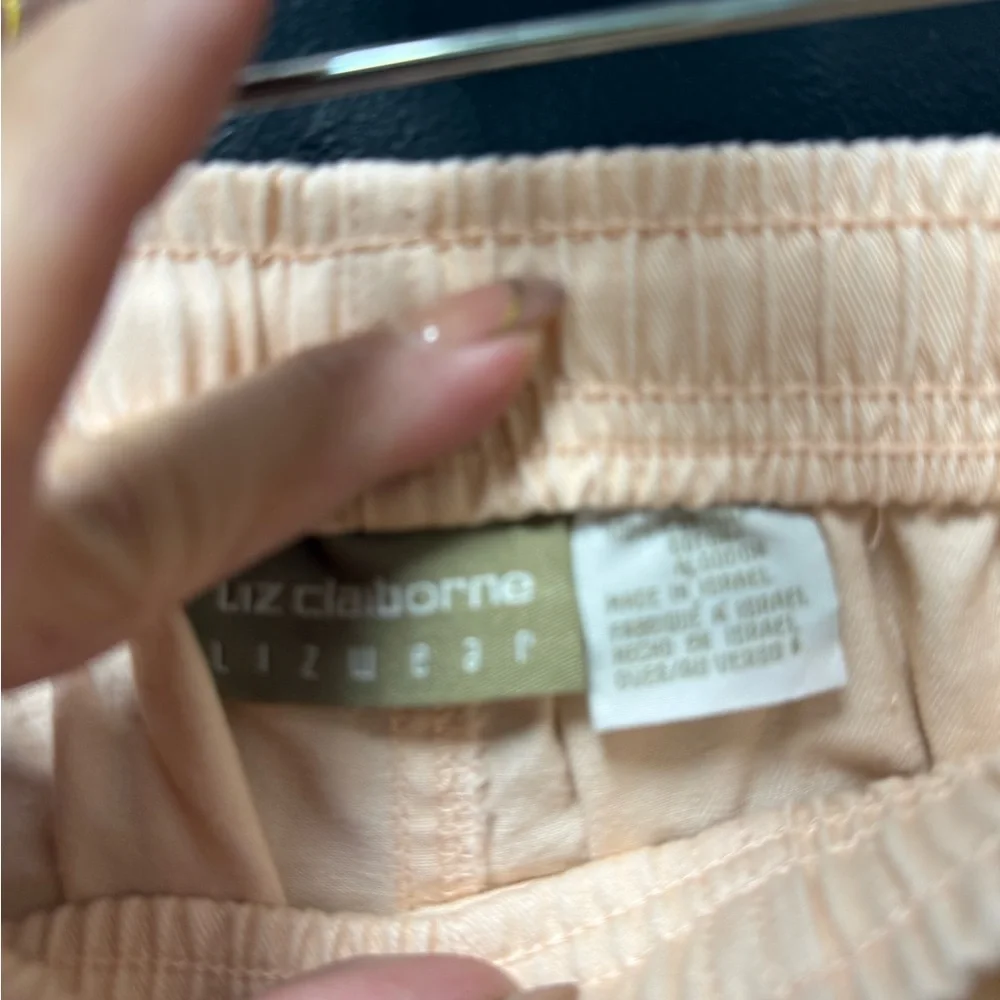 Liz Claiborne Lizwear Peach Drawstring Shorts Women’s small Casual